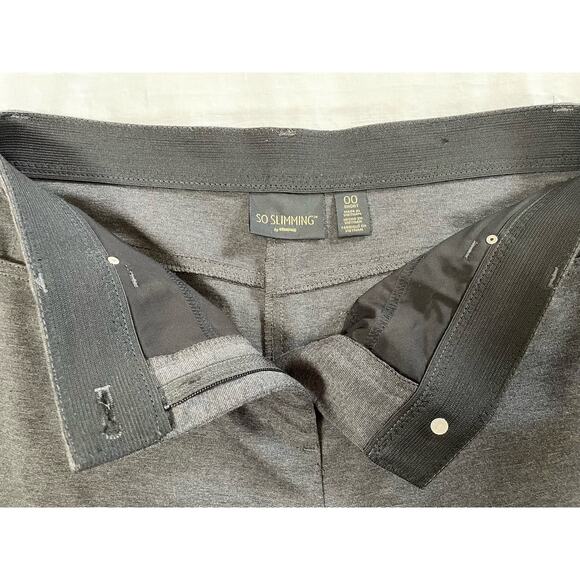 Chico's So Slimming Grey Pants, Thick Durable Slimming Knit, Ladies Small, short - Picture 5 of 5